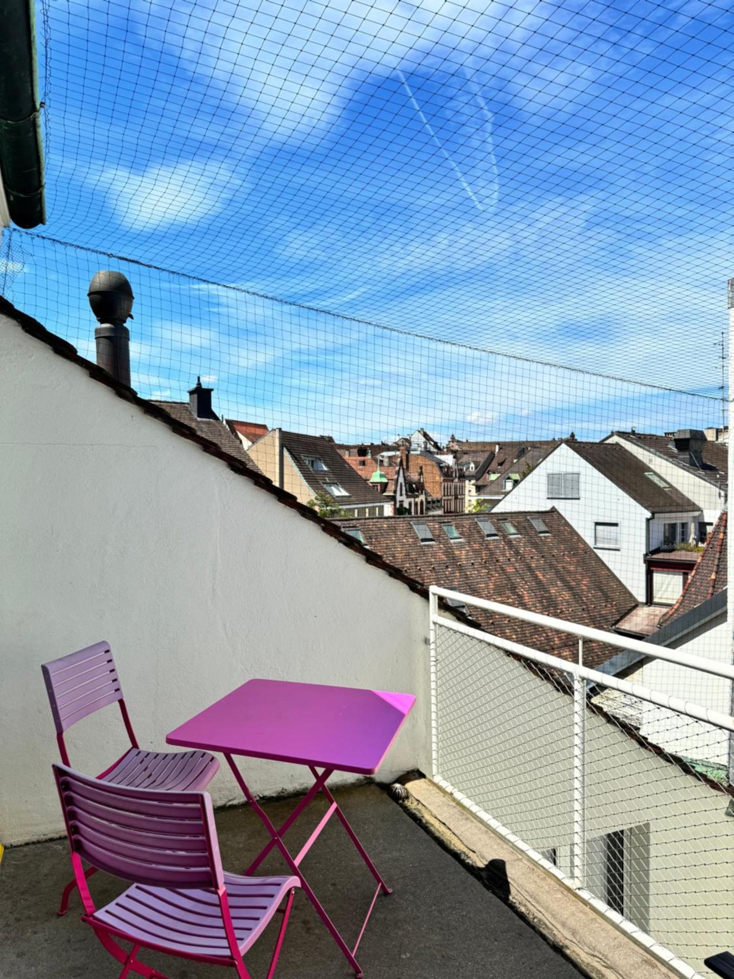 City Center Rooftop Balcony-Studio At Town Hall بازل المظهر الخارجي الصورة