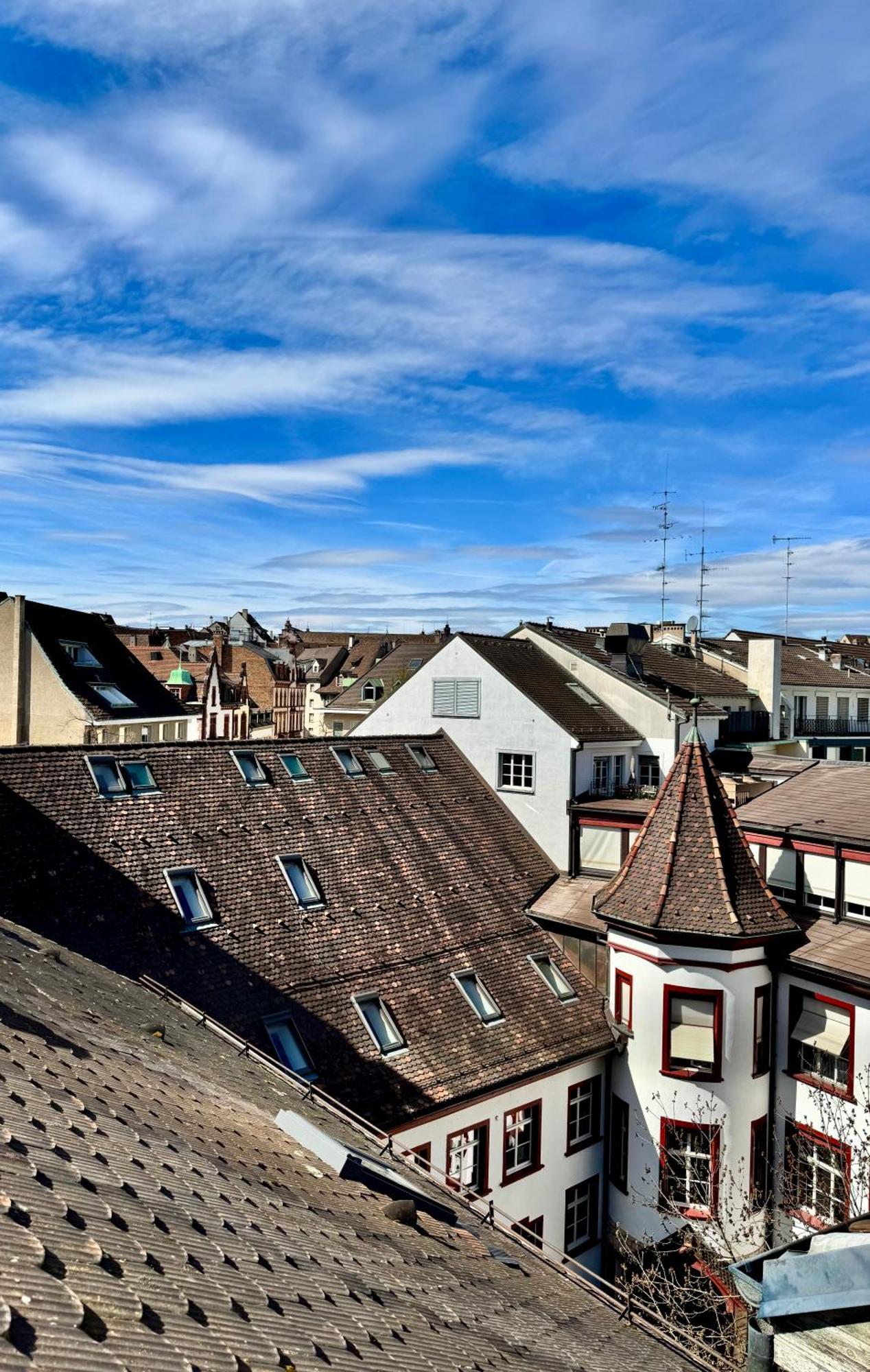City Center Rooftop Balcony-Studio At Town Hall بازل المظهر الخارجي الصورة